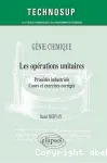 Les opérations unitaires vignette